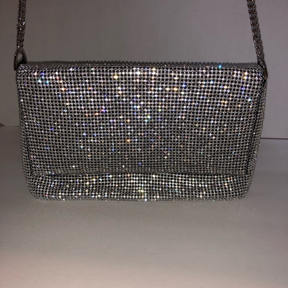 TOPSHOP MESH CHAIN MAIL SEQUINED PURSE